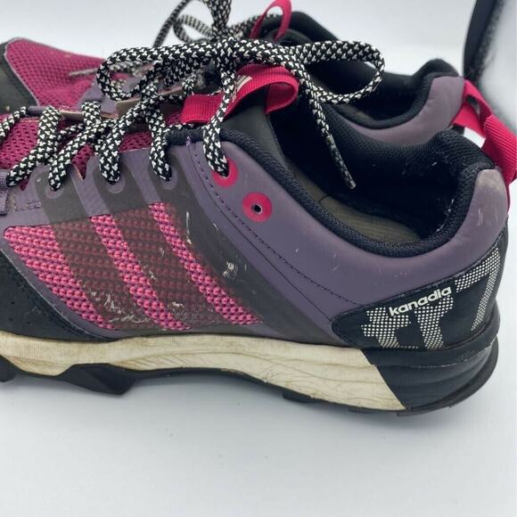 Adidas Womens Kanadia Tr7 Trail Running Shoes Pink AQ4813 Low Top Lace Up 8.5M - Picture 8 of 11